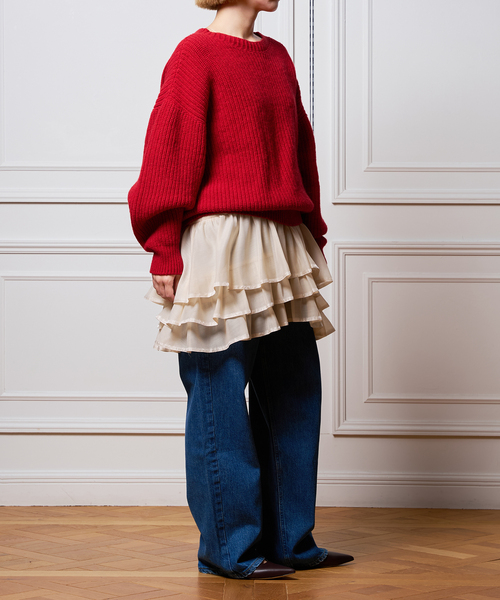 IENA LA BOUCLE(イエナラブークル)の「BASERANGE/ベースレンジ MEA PULLOVER ニット KMEPRW-WI24(ニット/セーター・レディース・レッド・X-SMALL)」の20枚目の写真