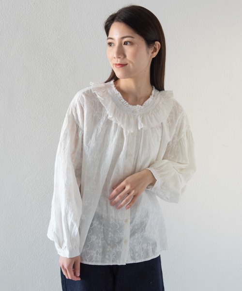 韓国 3点セット ベスト フリルカラー 刺繍 ブラウス スカート 韓国 3点セット ベスト フリルカラー 刺繍 ブラウス スカート