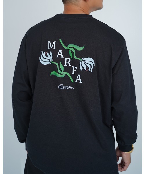 #Re:room(リルーム)の「マーファフラワーエンブロイダリーロングスリーブ(Tシャツ/カットソー・メンズ・ホワイト/ブラック・S-M/M-L/L-XL)」の2枚目の写真