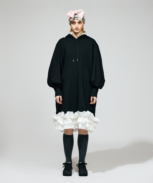 NON TOKYO/ノントーキョー/裾フリルスウェットワンピース（ワンピース  