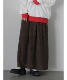 ehka sopo | フリンジシャギーラメスカート(スカート)