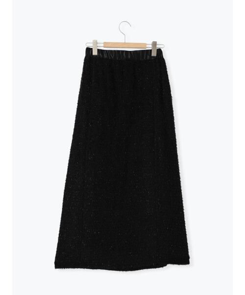 ehka sopo(エヘカソポ)の「フリンジシャギーラメスカート(スカート・レディース・キナリ/オリーブ/ブラック・F)」の6枚目の写真