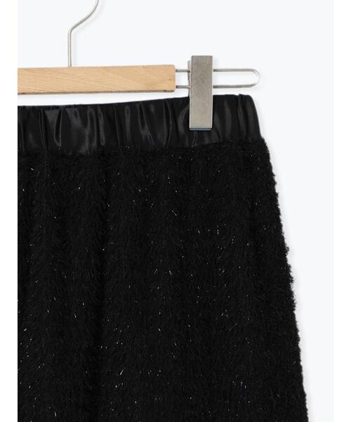 ehka sopo(エヘカソポ)の「フリンジシャギーラメスカート(スカート・レディース・キナリ/オリーブ/ブラック・F)」の8枚目の写真