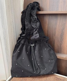 Mignonjour/フリルハンドル巾着トートバッグ M2588