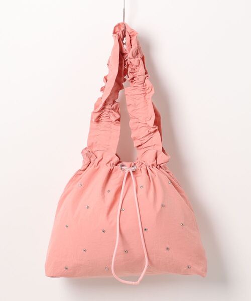 セール】Mignonjour/フリルハンドル巾着トートバッグ M2588（トート