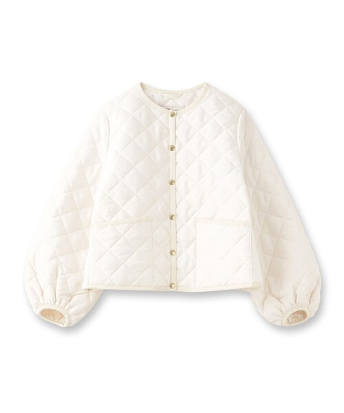 Traditional Weatherwear(トラディショナルウェザーウェア)の「Traditional Weatherwear(トラディショナル ウェザーウェア)ARKLEY PUFF SLEEVE アークリー パフスリーブ(その他アウター・レディース・オフホワイト/ブラック・00)」の2枚目の写真