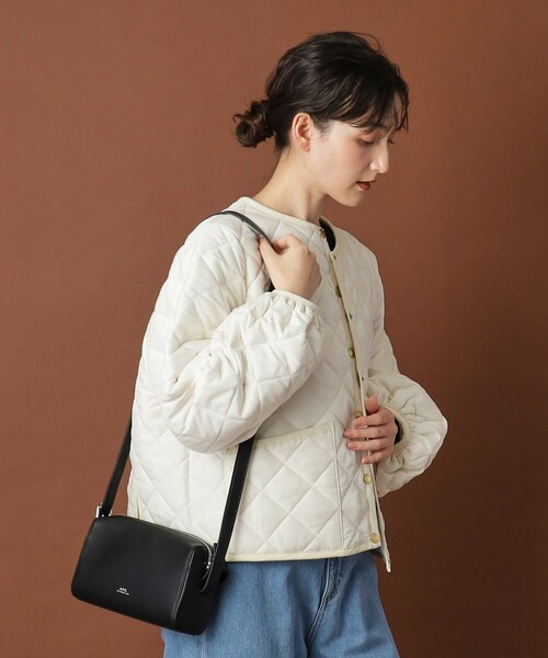 Traditional Weatherwear(トラディショナルウェザーウェア)の「Traditional Weatherwear(トラディショナル ウェザーウェア)ARKLEY PUFF SLEEVE アークリー パフスリーブ(その他アウター・レディース・オフホワイト/ブラック・00)」の4枚目の写真