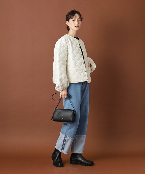 Traditional Weatherwear(トラディショナルウェザーウェア)の「Traditional Weatherwear(トラディショナル ウェザーウェア)ARKLEY PUFF SLEEVE アークリー パフスリーブ(その他アウター・レディース・オフホワイト/ブラック・00)」の9枚目の写真