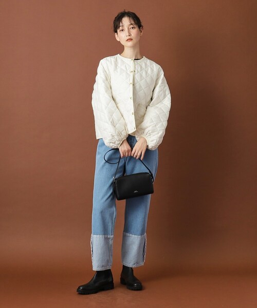 Traditional Weatherwear(トラディショナルウェザーウェア)の「Traditional Weatherwear(トラディショナル ウェザーウェア)ARKLEY PUFF SLEEVE アークリー パフスリーブ(その他アウター・レディース・オフホワイト/ブラック・00)」の10枚目の写真