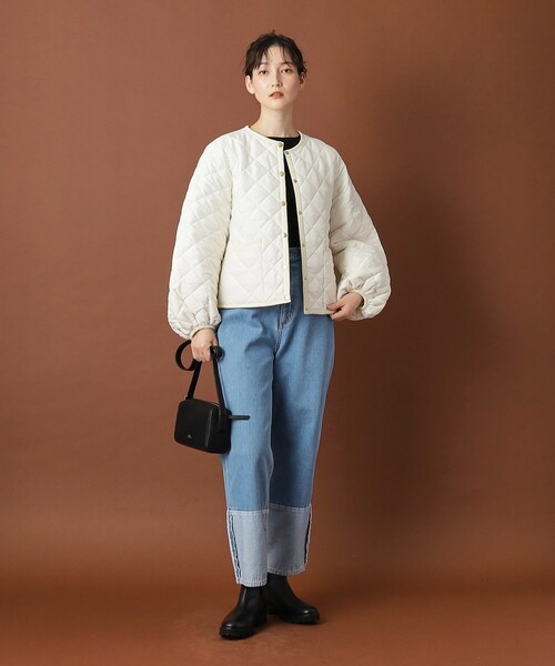 Traditional Weatherwear(トラディショナルウェザーウェア)の「Traditional Weatherwear(トラディショナル ウェザーウェア)ARKLEY PUFF SLEEVE アークリー パフスリーブ(その他アウター・レディース・オフホワイト/ブラック・00)」の11枚目の写真