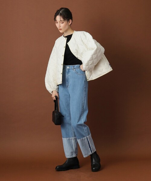 Traditional Weatherwear(トラディショナルウェザーウェア)の「Traditional Weatherwear(トラディショナル ウェザーウェア)ARKLEY PUFF SLEEVE アークリー パフスリーブ(その他アウター・レディース・オフホワイト/ブラック・00)」の12枚目の写真