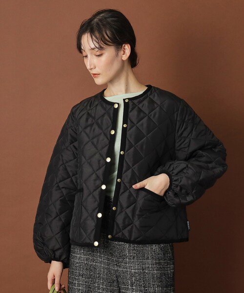 Traditional Weatherwear(トラディショナルウェザーウェア)の「Traditional Weatherwear(トラディショナル ウェザーウェア)ARKLEY PUFF SLEEVE アークリー パフスリーブ(その他アウター・レディース・オフホワイト/ブラック・00)」の14枚目の写真
