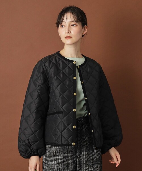 Traditional Weatherwear(トラディショナルウェザーウェア)の「Traditional Weatherwear(トラディショナル ウェザーウェア)ARKLEY PUFF SLEEVE アークリー パフスリーブ(その他アウター・レディース・オフホワイト/ブラック・00)」の15枚目の写真