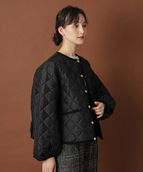 Traditional Weatherwear(トラディショナルウェザーウェア)の「Traditional Weatherwear(トラディショナル ウェザーウェア)ARKLEY PUFF SLEEVE アークリー パフスリーブ(その他アウター・レディース・オフホワイト/ブラック・00)」の16枚目の写真