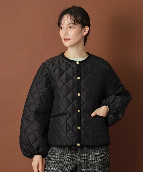 Traditional Weatherwear(トラディショナルウェザーウェア)の「Traditional Weatherwear(トラディショナル ウェザーウェア)ARKLEY PUFF SLEEVE アークリー パフスリーブ(その他アウター・レディース・オフホワイト/ブラック・00)」の17枚目の写真