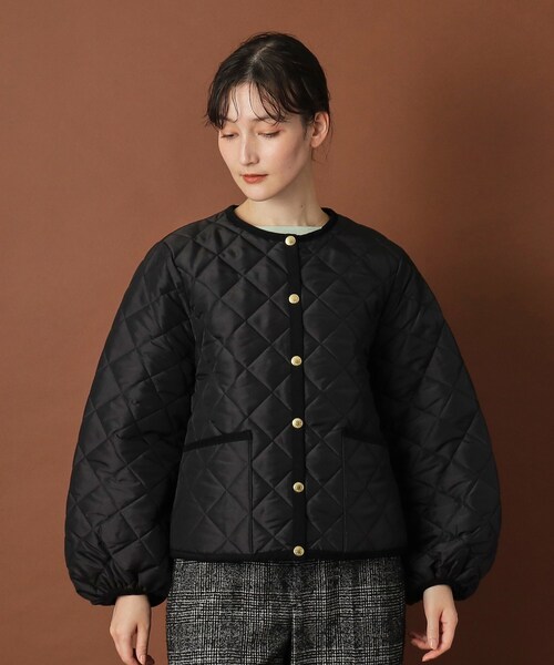 Traditional Weatherwear(トラディショナルウェザーウェア)の「Traditional Weatherwear(トラディショナル ウェザーウェア)ARKLEY PUFF SLEEVE アークリー パフスリーブ(その他アウター・レディース・オフホワイト/ブラック・00)」の22枚目の写真