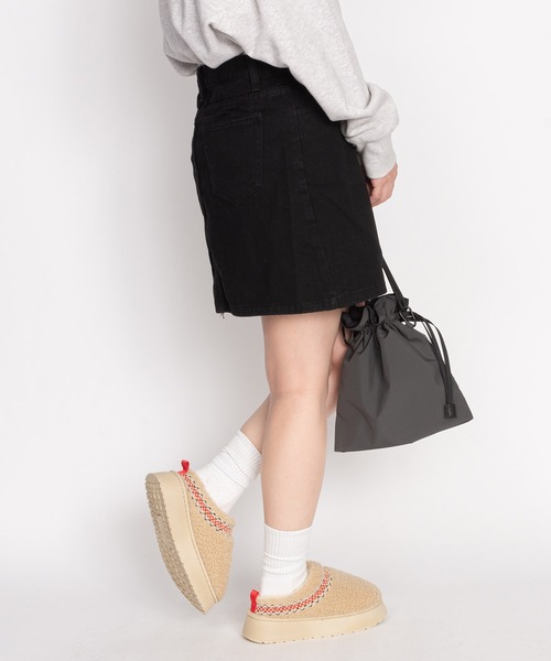 SVEC(シュベック)の「もこもこボア 厚底 サボサンダル(サンダル・レディース・ベージュ/ブラウン・36/37/38/39/40/41)」の3枚目の写真