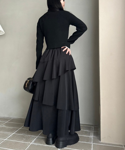 セール】フリルロングスカート（スカート）｜one after another