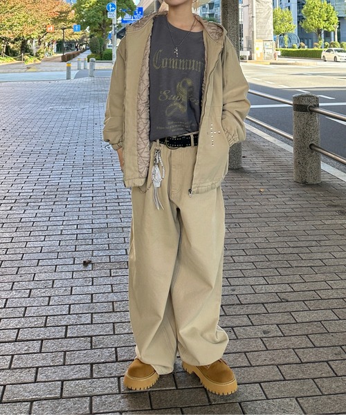 sedacle(セダクル)の「スタッズコットンパンツ【SETUP着用可能】(デニムパンツ・メンズ・ネイビー/ベージュ/ブラック/ブラウン・LARGE/MEDIUM/SMALL)」の18枚目の写真