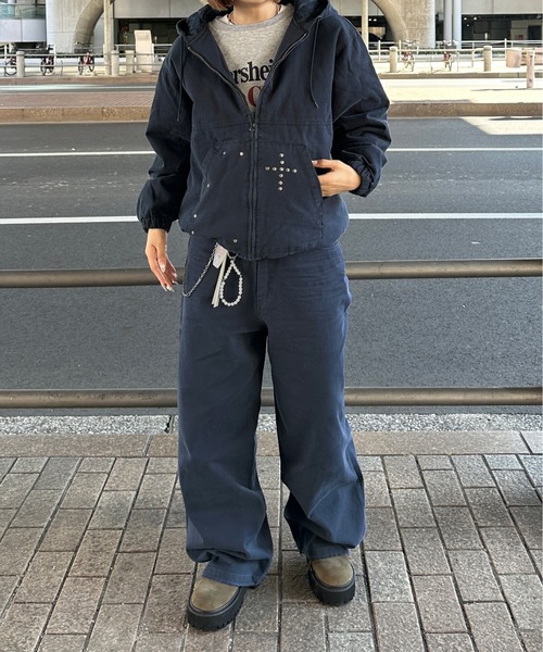 sedacle(セダクル)の「スタッズコットンパンツ【SETUP着用可能】(デニムパンツ・メンズ・ネイビー/ベージュ/ブラック/ブラウン・LARGE/MEDIUM/SMALL)」の14枚目の写真