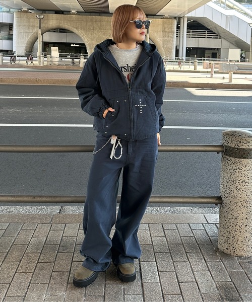 sedacle(セダクル)の「スタッズコットンパンツ【SETUP着用可能】(デニムパンツ・メンズ・ネイビー/ベージュ/ブラック/ブラウン・LARGE/MEDIUM/SMALL)」の15枚目の写真
