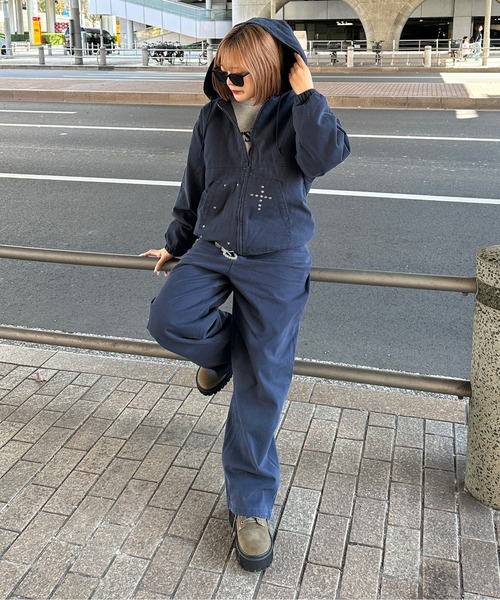 sedacle(セダクル)の「スタッズコットンパンツ【SETUP着用可能】(デニムパンツ・メンズ・ネイビー/ベージュ/ブラック/ブラウン・LARGE/MEDIUM/SMALL)」の10枚目の写真
