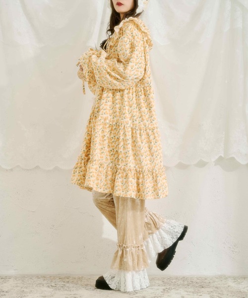 kutir（クティール）の「【クティールとレトロ】レースドッキングベロアパンツ（その他パンツ・レディース・ブラック/ベージュ/アイボリー/ブラック系その他・FREE）」の16枚目の写真