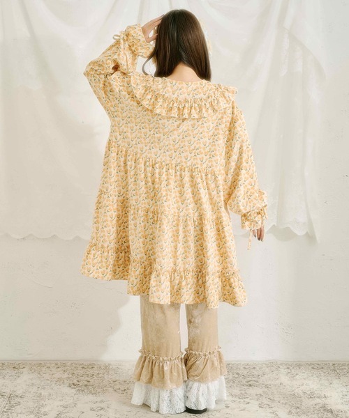 kutir（クティール）の「【クティールとレトロ】レースドッキングベロアパンツ（その他パンツ・レディース・ブラック/ベージュ/アイボリー/ブラック系その他・FREE）」の9枚目の写真