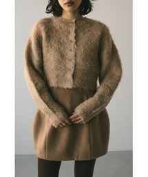 STYLEMIXER | ヘアリーショートニットカーデ(カーディガン/ボレロ)