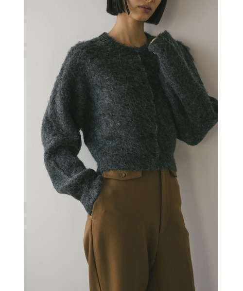 STYLEMIXER（スタイルミキサー）の「ヘアリーショートニットカーデ（カーディガン/ボレロ・レディース・ベージュ/ブルー/グレー・FREE）」の8枚目の写真