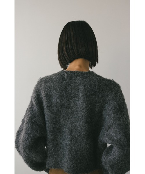 STYLEMIXER（スタイルミキサー）の「ヘアリーショートニットカーデ（カーディガン/ボレロ・レディース・ベージュ/ブルー/グレー・FREE）」の10枚目の写真