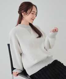 Cutie Blonde | 【S-LL】スウェットのように気軽に着られるニット(ニット/セーター)