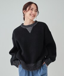 Cutie Blonde（キューティーブロンド）の「【S-LL】スウェットのように気軽に着られるニット（ニット/セーター・レディース）」