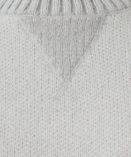 Cutie Blonde(キューティーブロンド)の「【S-LL】スウェットのように気軽に着られるニット(ニット/セーター・レディース・ベージュ/ライトグレー/ブラック/ブルー・01/02/03/04)」の8枚目の写真