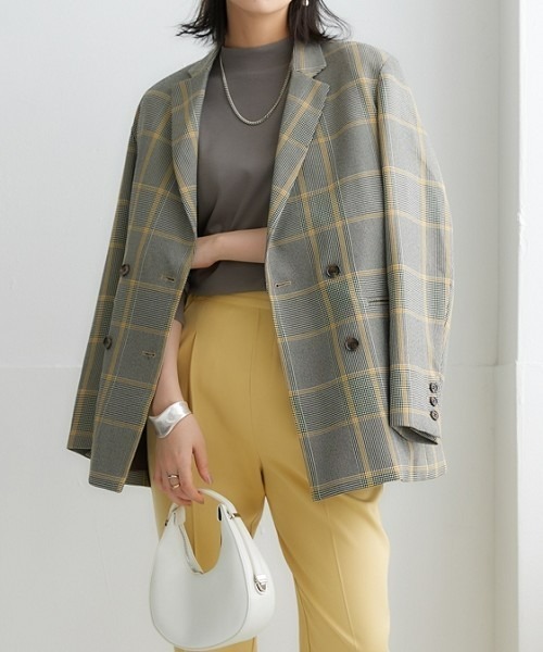 nissen（ニッセン）の「ＵＶカット綿１００％フライス素材ハイネックフレアチュニックTシャツ（Tシャツ/カットソー・レディース・ミント/ラベンダー/チャコール/グリーン/カーキ/ワイン/グリーン系その他/オフホワイト/ブルー/ブラック/ライトグレー・M/S/LL/L/3L）」の20枚目の写真