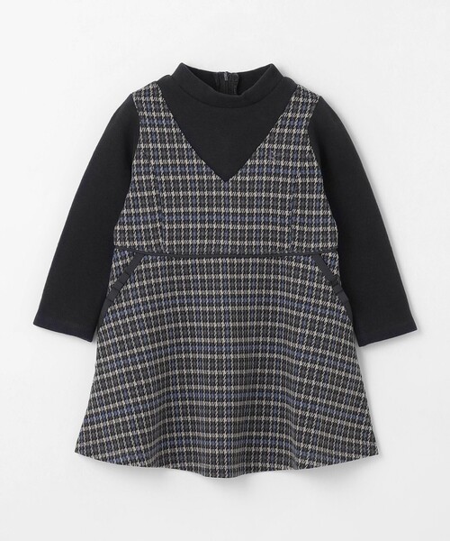 【90-100㎝】チェックワンピース（ワンピース）｜組曲（クミキョク）