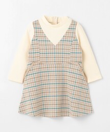 組曲（クミキョク）の「【90-100㎝】チェックワンピース（ワンピース・キッズ）」