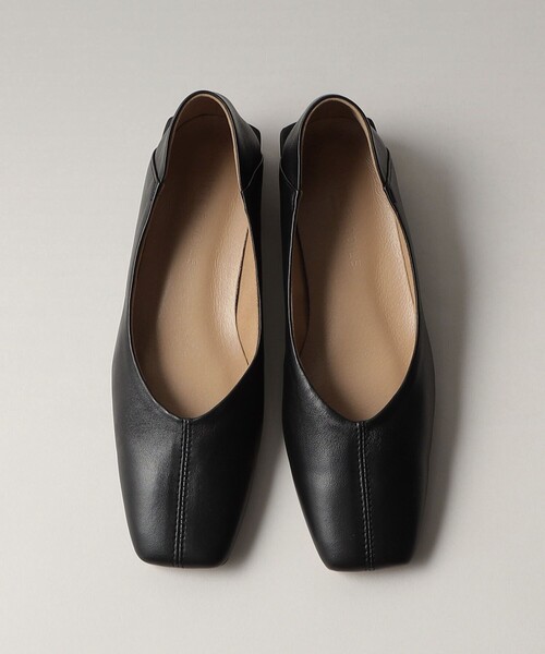 セール】スクエアセンターシーム フラット25↓↑（パンプス