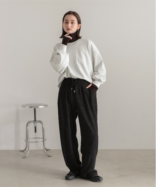 ad thie（アドティエ）の「コーデュロイ ワイドパンツ（その他パンツ・レディース・ブラック/ブラウン・FREE）」の20枚目の写真