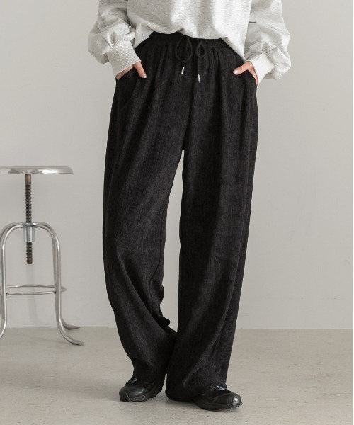 ad thie（アドティエ）の「コーデュロイ ワイドパンツ（その他パンツ・レディース・ブラック/ブラウン・FREE）」の21枚目の写真