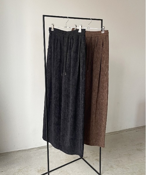 ad thie（アドティエ）の「コーデュロイ ワイドパンツ（その他パンツ・レディース・ブラック/ブラウン・FREE）」の19枚目の写真