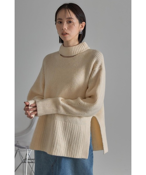 ネック開きコクーンスリーブニットプルオーバー（ニット/セーター）｜&. NOSTALGIA（アンドドットノスタルジア）