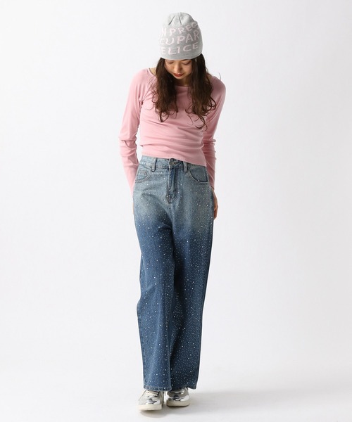 FOREVER 21(フォーエバー トゥエンティーワン)の「【2025SS】ボートネックロングTシャツ(Tシャツ/カットソー・レディース・ブラック×ホワイト/ピンク/ブラック/オフホワイト・SMALL/MEDIUM)」の10枚目の写真