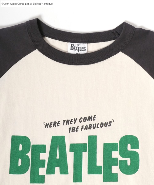 MARUKAWA（マルカワ）の「THE Beatles/ザ・ビートルズ  1964 アメリカンツアーモチーフ フロントフォト バックプリント ラグランロンT レディース メンズ（Tシャツ/カットソー・メンズ・グレー系その他/チャコール/ホワイト系その他・L/M/LL）」の17枚目の写真