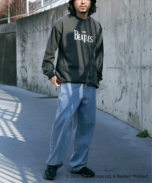 VENCEEXCHANGE（ヴァンスエクスチェンジ）の「THE BEATLES ザ ビートルズ ピグメントロンＴ（Tシャツ/カットソー・メンズ・ネイビー/チャコール/オフホワイト・L/LL/M）」の4枚目の写真
