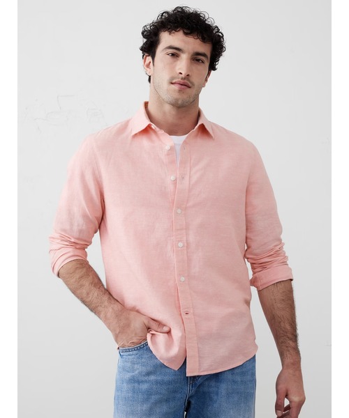 セール】BANANA REPUBLIC FACTORY STORE リネンブレンドシャツ