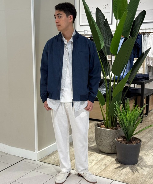 BANANA REPUBLIC FACTORY STORE(バナナリパブリック ファクトリーストア)の「BANANA REPUBLIC FACTORY STORE リネンブレンドシャツ(シャツ/ブラウス・メンズ・グリーン/ピンク/ブラウン/ホワイト/ホワイト×ブラック/ライトブルー/ベージュ/ストライプ・XL/L/M/S)」の11枚目の写真