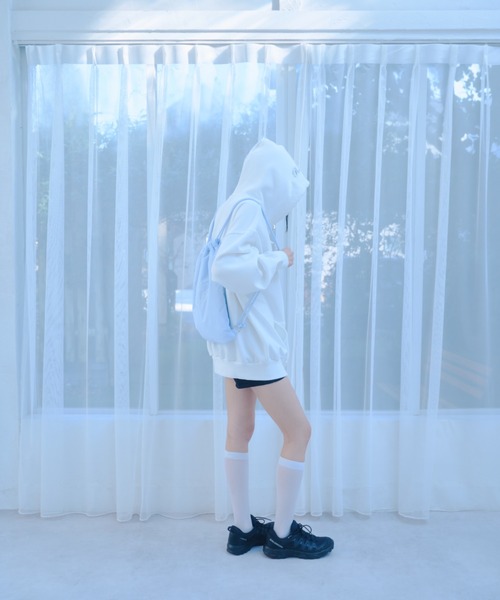Smyeon(スミョン)の「Wing motif knapsack/羽モチーフナップザック(バックパック/リュック・レディース・ライトブルー/ライトグリーン/ホワイト・FREE)」の21枚目の写真