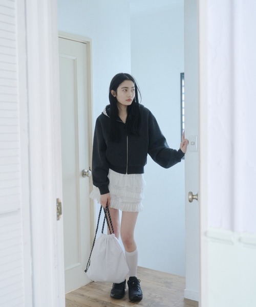 Smyeon(スミョン)の「Wing motif knapsack/羽モチーフナップザック(バックパック/リュック・レディース・ライトブルー/ライトグリーン/ホワイト・FREE)」の13枚目の写真