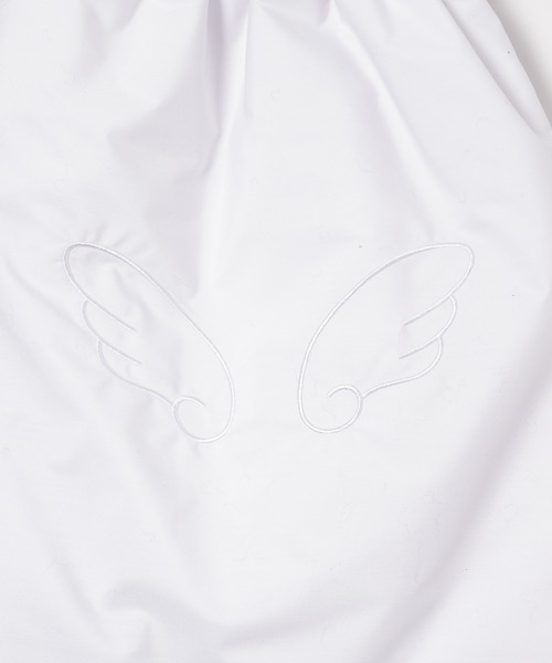Smyeon(スミョン)の「Wing motif knapsack/羽モチーフナップザック(バックパック/リュック・レディース・ライトブルー/ライトグリーン/ホワイト・FREE)」の7枚目の写真